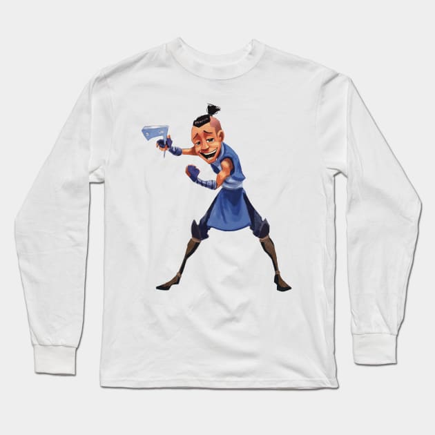 Sokka Long Sleeve T-Shirt by JoshNelsonArt